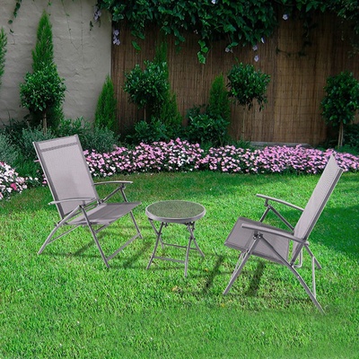 Conjunto Relax Jardin 2 Sillones + Mesita  